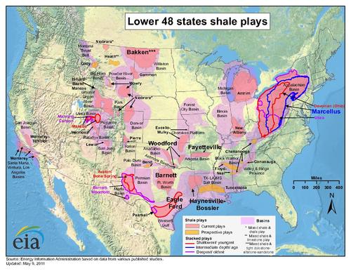 U.S. Shale Map